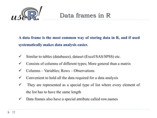 3 Data Structure in R | PDF