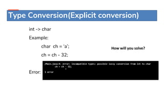 Datatypes & variables in java | PPT