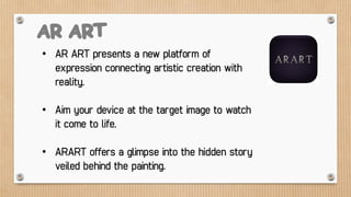 1. On a flat surface, place 2-4 solid objects around the 4D Fairy Tale target.
Launch Enchantium app, press "enter 4D," view the 4D Fairy Tale target, then
press "Tap to Start.“
2. View the 4D Fairy Tale target again to activate the experience with fairy
dust. Once two objects are detected your story begins [but increase to four
objects fuels a more engaging experience!]
3. Once you hit "Begin Story," these objects become part of the Fairy Tale.
Create the environment using the four terrain options in the bottom left
corner.
4. Tap trees to discover the magical pouch. Touch magical pouch to bring your
bear to life. Tap the stones to help discover the key and complete the stage.
5. Upon your completion of the 4D Fairy Tale stage, move the objects to a new
location around the target and create a whole new magical experience.
Enchantium 4-D Fairytale Adventure
 