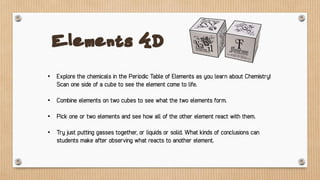 AR Spaceship is an Augmented Reality
Game.
Aim your iPad over the trigger card
and move from left to right or tilt the
device to navigate the spaceship!
AR Spaceship
 