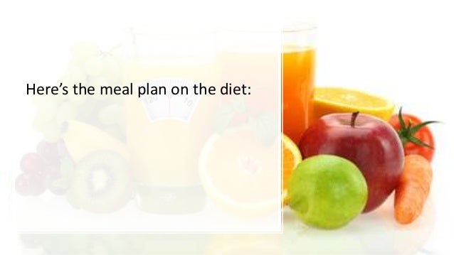 chemical breakdown diet meal plan