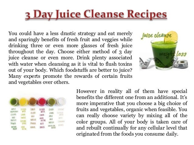 3 Day Juice Fast Diet Plan