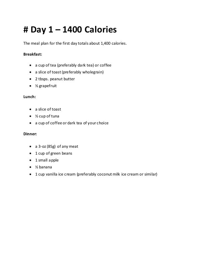 3 Day Military Diet Menu - Lose 10 Pounds in Three Days