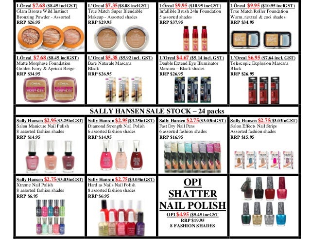 Wholesale Brand Name Cosmetics