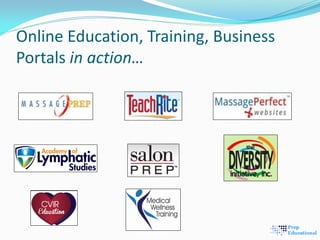 Online Education, Training, Business
Portals in action…
 