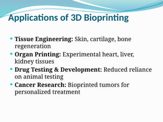 3d bioprinting using tissue and organ .pptx