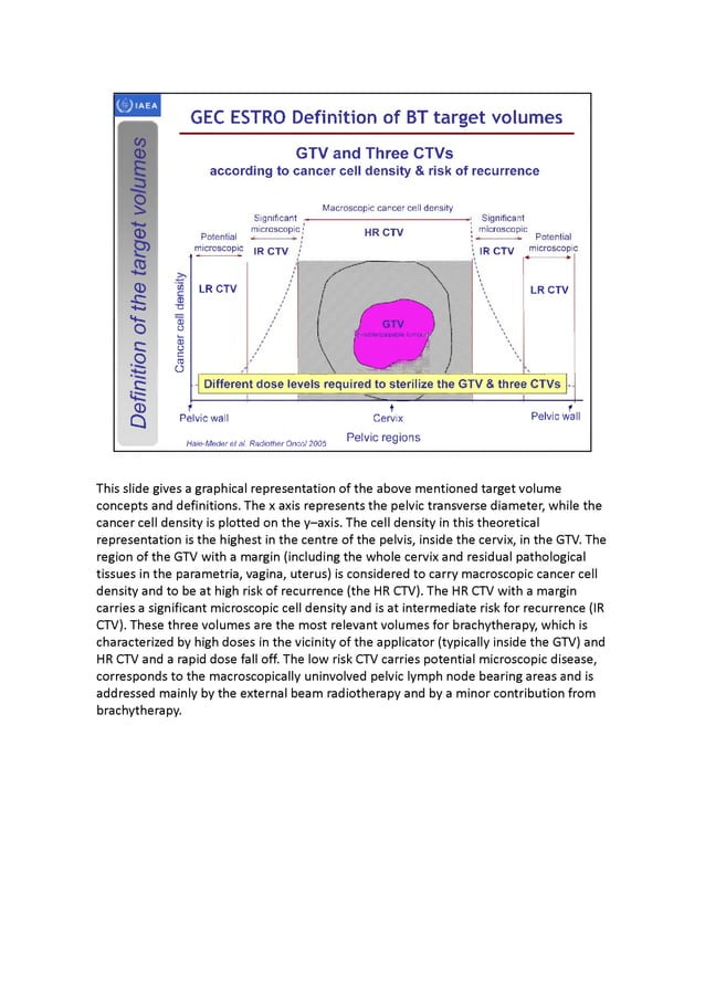 3D brachytherapy - definition and delineation of the target volumes ...