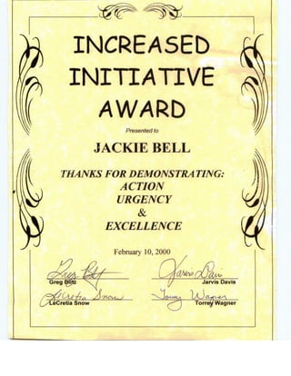 Initiative Award