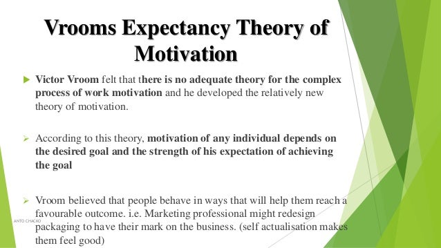 the expectancy theory of motivation According to expectancy theory, individual motivation to put forth more or less effort is determined by a rational calculation in which individuals evaluate their. the expectancy theory of motivation According to expectancy theory, individual motivation to put forth more or less effort is determined by a rational calculation in which individuals evaluate their.