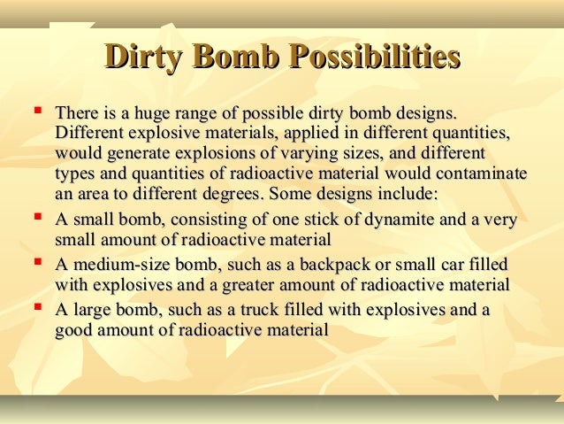 Presentation of Atomic bombs