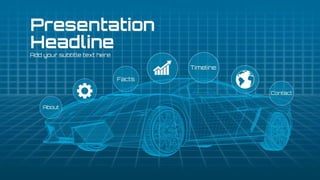 3D Car Prezi Presentation Template
