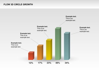 FLOW 3D CIRCLE GROWTH
Example text.
This is an
example text.
Example text.
This is an
example text.
Example text.
This is an
example text.
Example text.
This is an
example text.
Example text.
This is an
example text.
12% 17% 23% 48% 34%
 