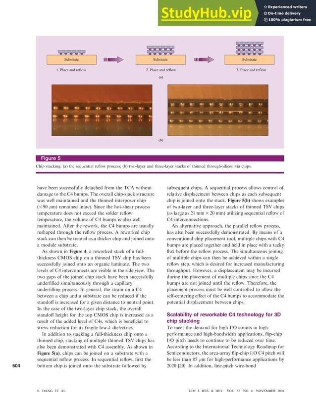 3D Chip Stacking With C4 Technology | PDF
