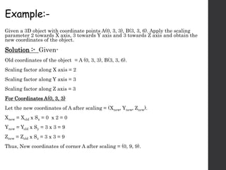 3D computer Graphic PPT.pptx in computer graphics | PPTX