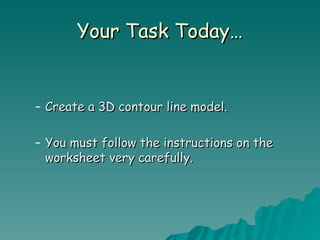 3D Contour Lines How to read contour lines | PPT