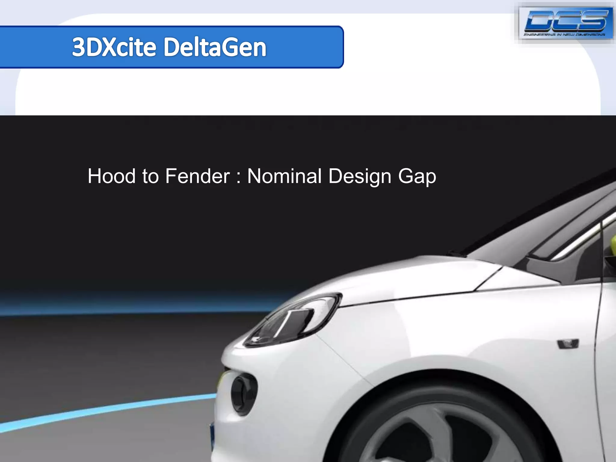 Hood to Fender : Nominal Design Gap 
Dimensional Control Systems All Rights Reserved 2014 
 