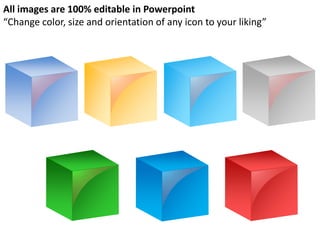 3d cubes style 1 powerpoint presentation templates | PPT