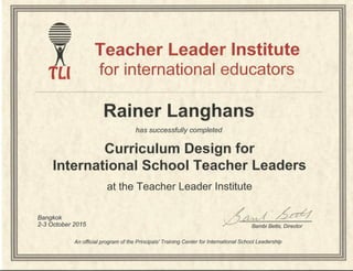 Teacher Leader Institute