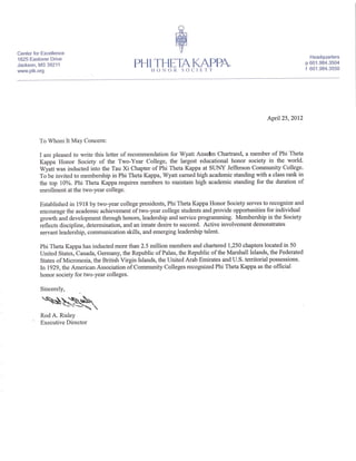 Phi Theta Kappa Honor Society Recommendation Letter_WC