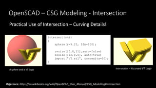 3D Design with OpenSCAD | PPTX