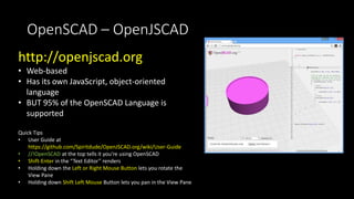 3D Design with OpenSCAD | PPTX
