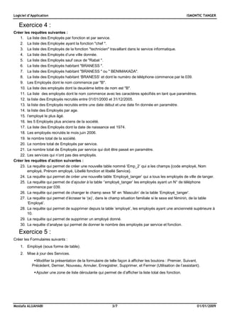 Atelier access 3 | PDF