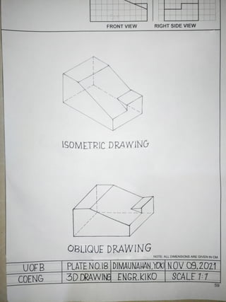 3 D drawing