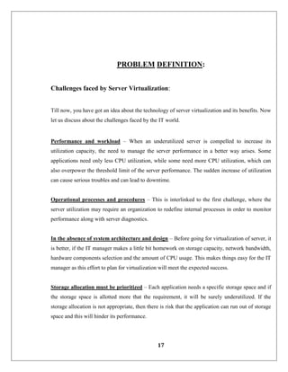 Server Virtualization With VMware_Project Doc [Latest Updated] | PDF