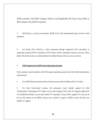 Server Virtualization With VMware_Project Doc [Latest Updated] | PDF