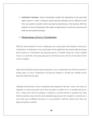 Server Virtualization With VMware_Project Doc [Latest Updated] | PDF