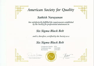 ASQ BB certification