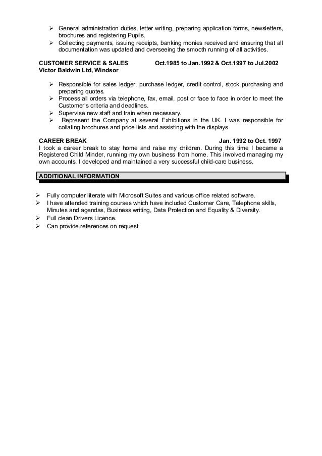 Curriculum vitae duration picture