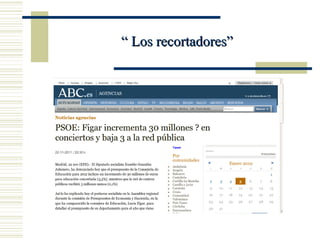 “ Los recortadores”
 