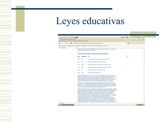 Leyes educativas
 