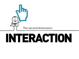 The second dimension:

INTERACTION

 