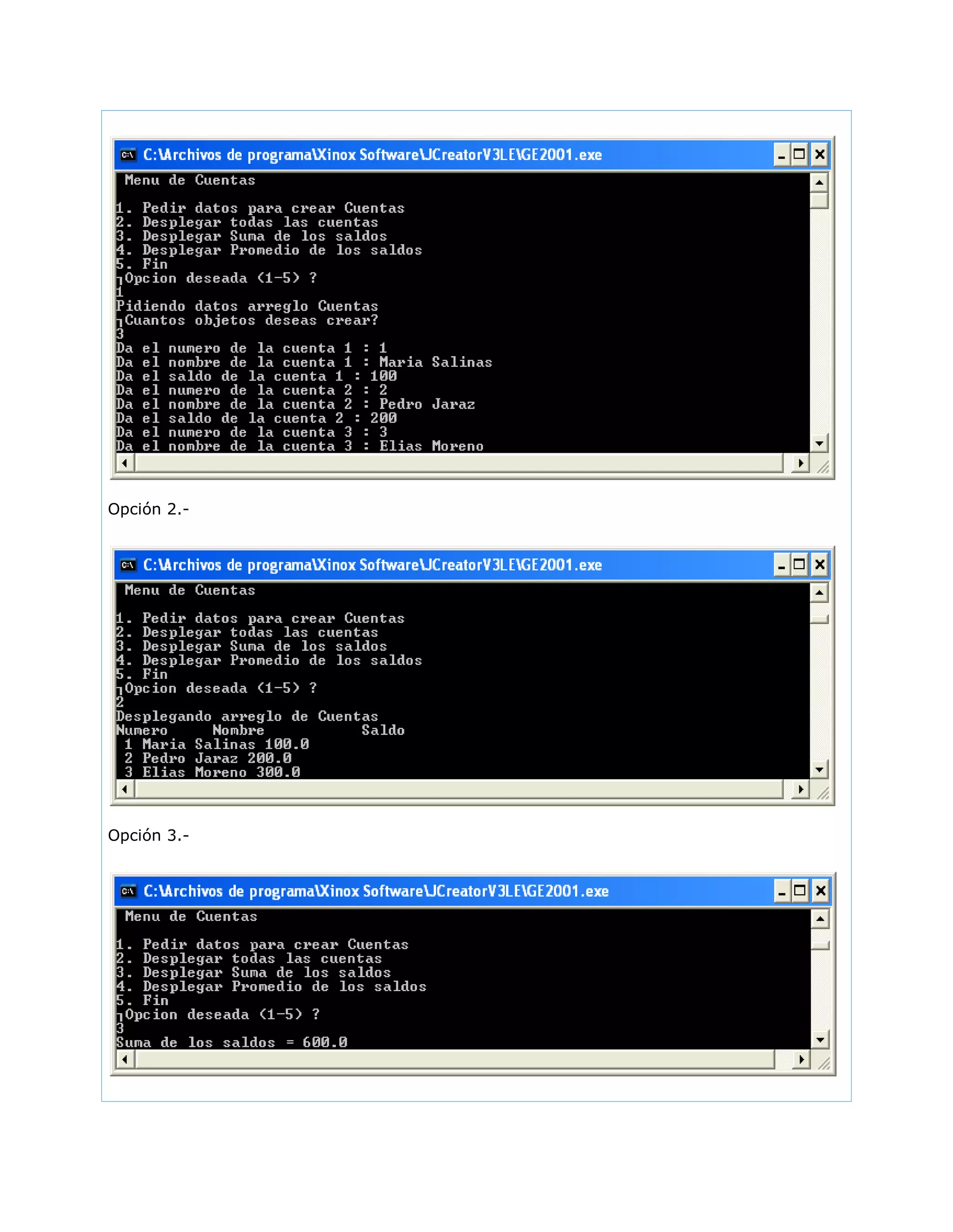 Opción 2.-
Opción 3.-
 