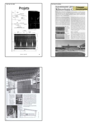 9
Projets
Gare tgv de calais
structure 2 - ensam 2007 33
Gymnase Kunzelsau
77--transferttransfert
CaractérisationCaractérisation
structure 2 - ensam 2007 34
Projets
Gymnase Kunzelsau
structure 2 - ensam 2007 35
 