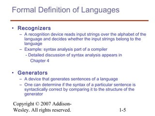 3 describing syntax | PPT
