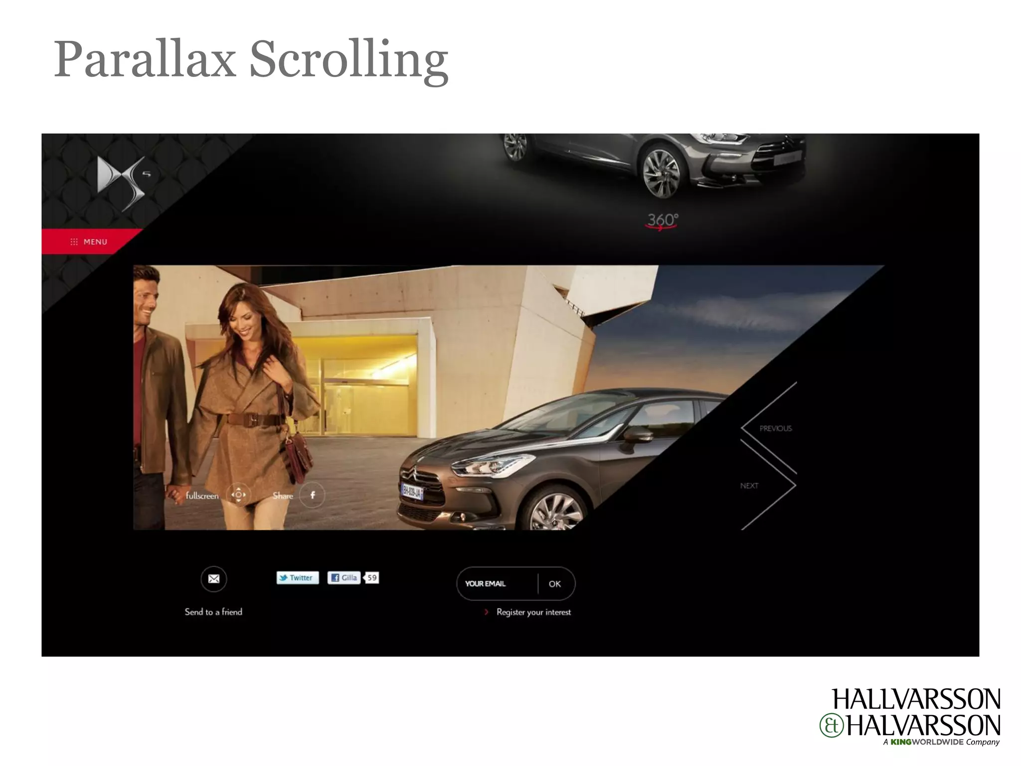 Parallax Scrolling
 