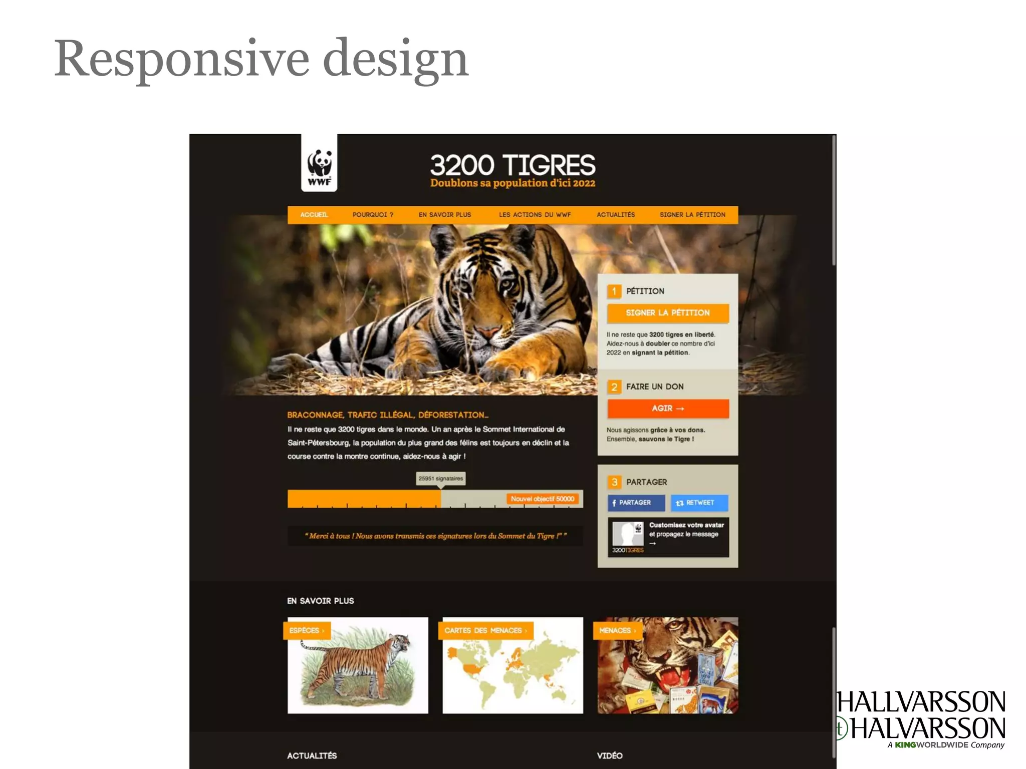 Responsive design
 