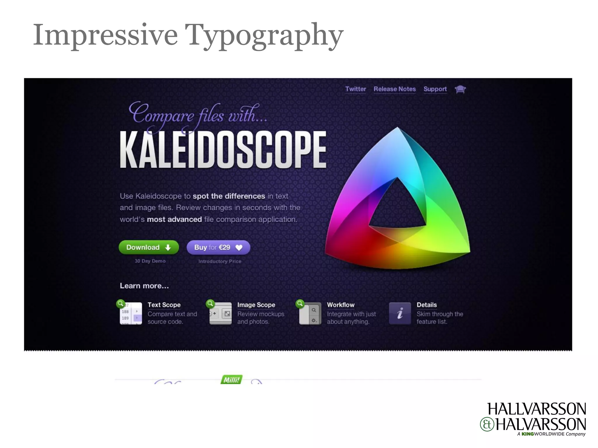 Impressive Typography
 