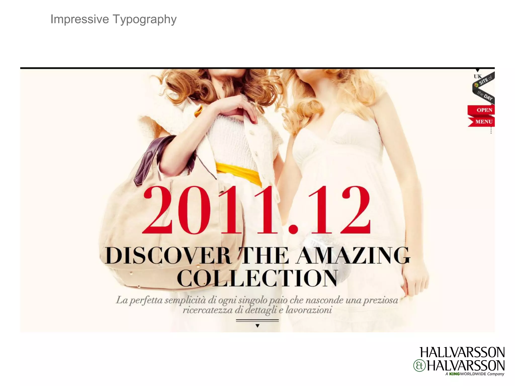 Impressive Typography
 