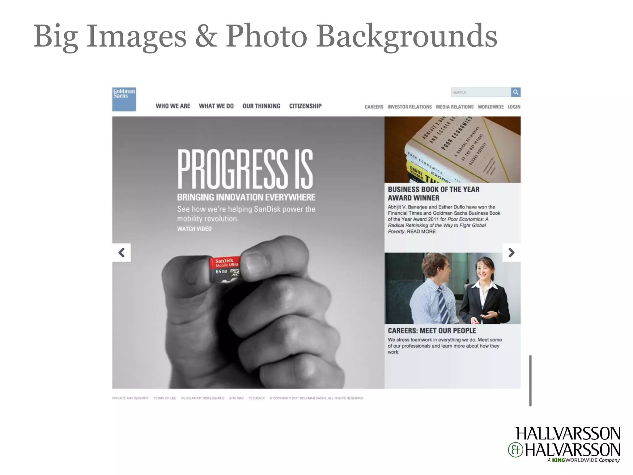 Big Images & Photo Backgrounds
 