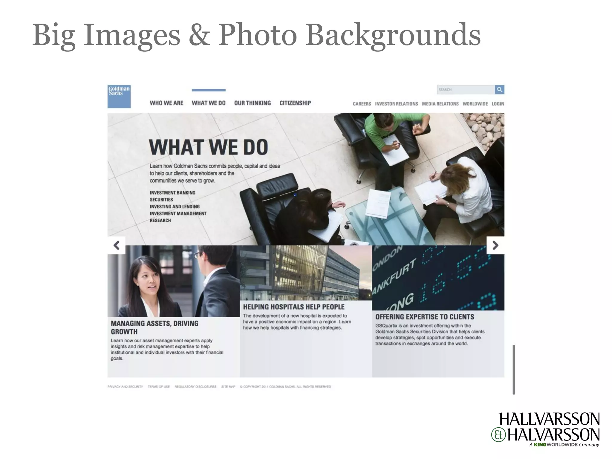 Big Images & Photo Backgrounds
 