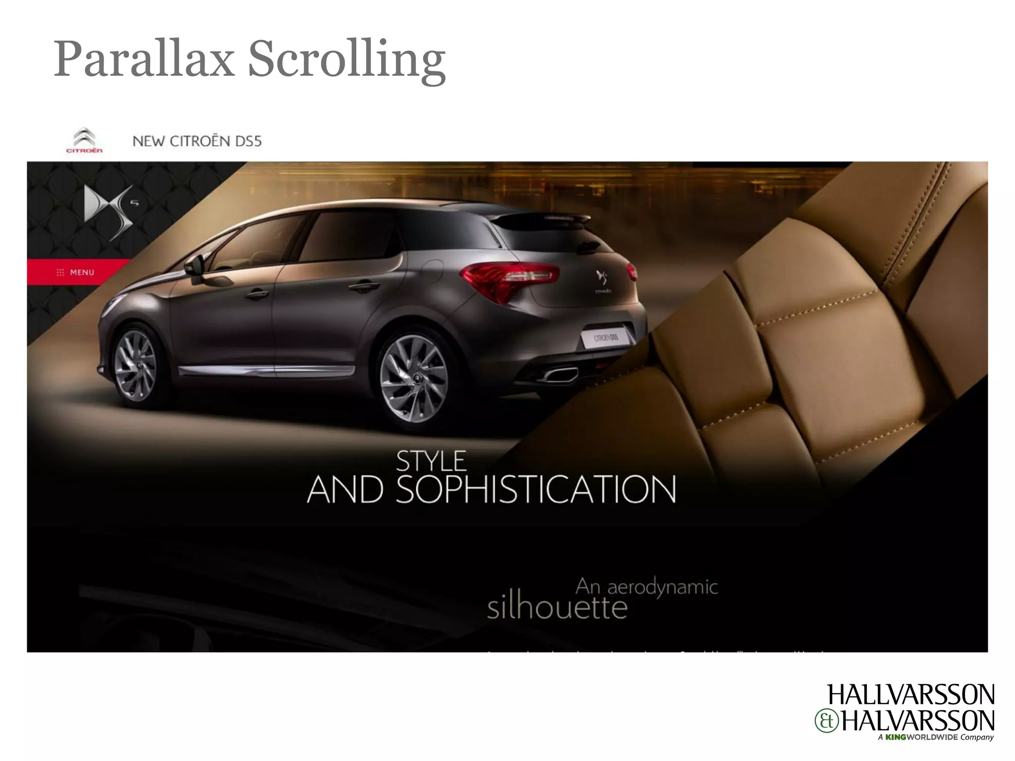 Parallax Scrolling
 