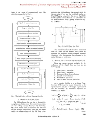 Design and realization of iir digital band stop filter using modified ...