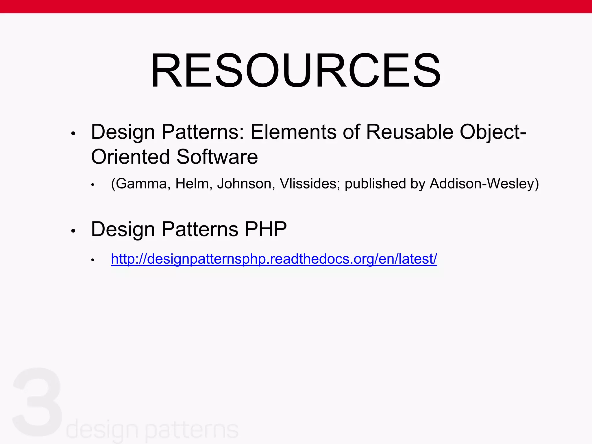 PROBLEM:
public function persist($data, $to)
{
switch($to) {
case 'mysql':
// …
case 'salesforce':
// …
case 'redis':
// …
}
}
 