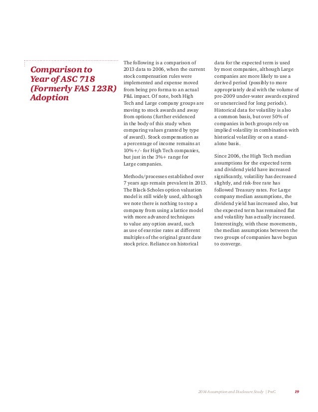 Stock options pwc