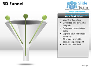 3d funnel powerpoint presentation slides ppt templates | PDF