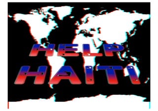 3D anaglyph with Haiti FONT